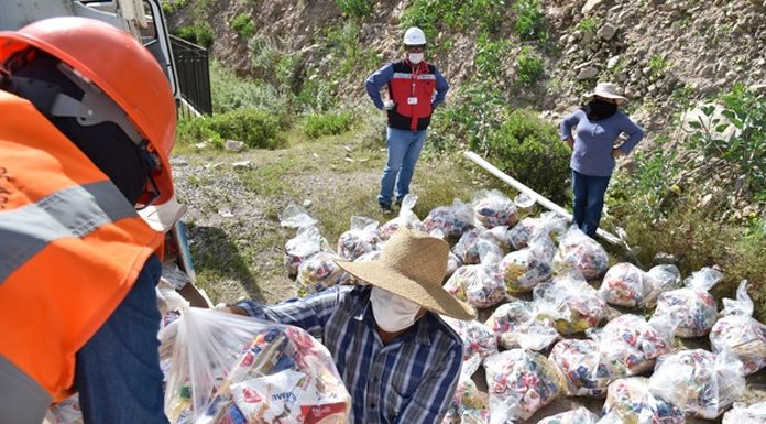 Anglo American continúa apoyando con víveres a sectores vulnerables de Moquegua